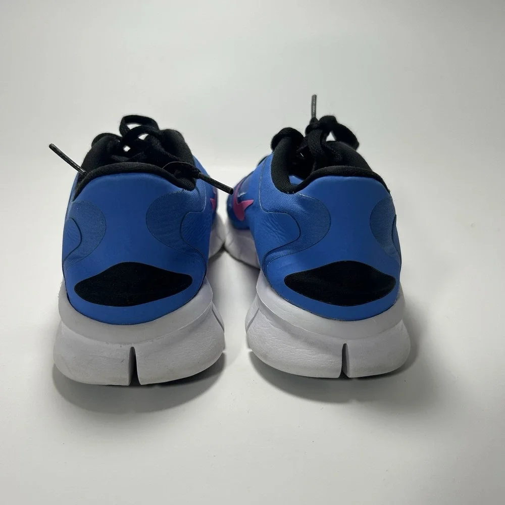 Nike Free 5.0 Distance Youth 6.5Y Blue Pink Running Shoes Athletic 580565-400